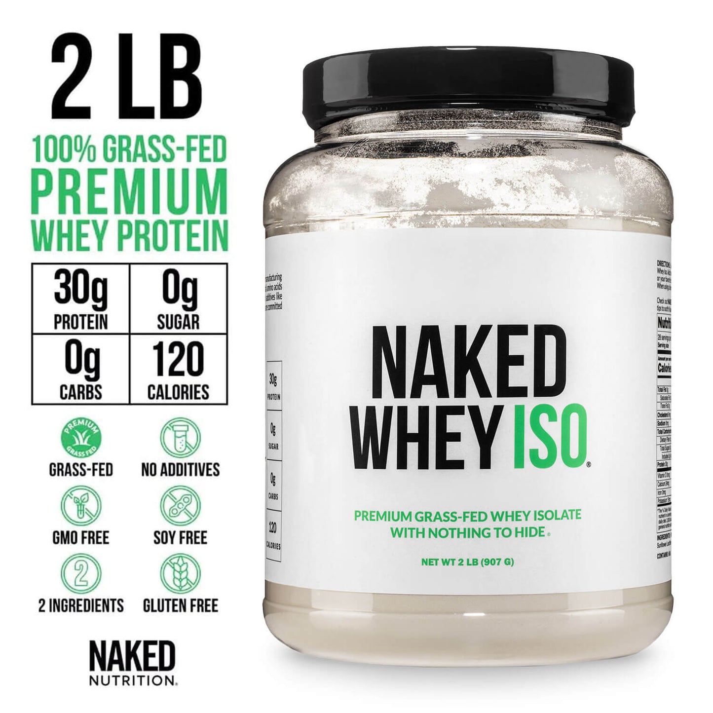 Grass Fed Whey Isolate Protein Powder - Unflavored | Simple Grass Fed Nutrition