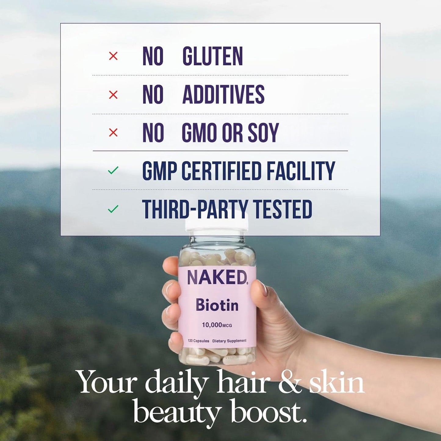 Daily Biotin Supplement - Biotin | Simple Wellness Support