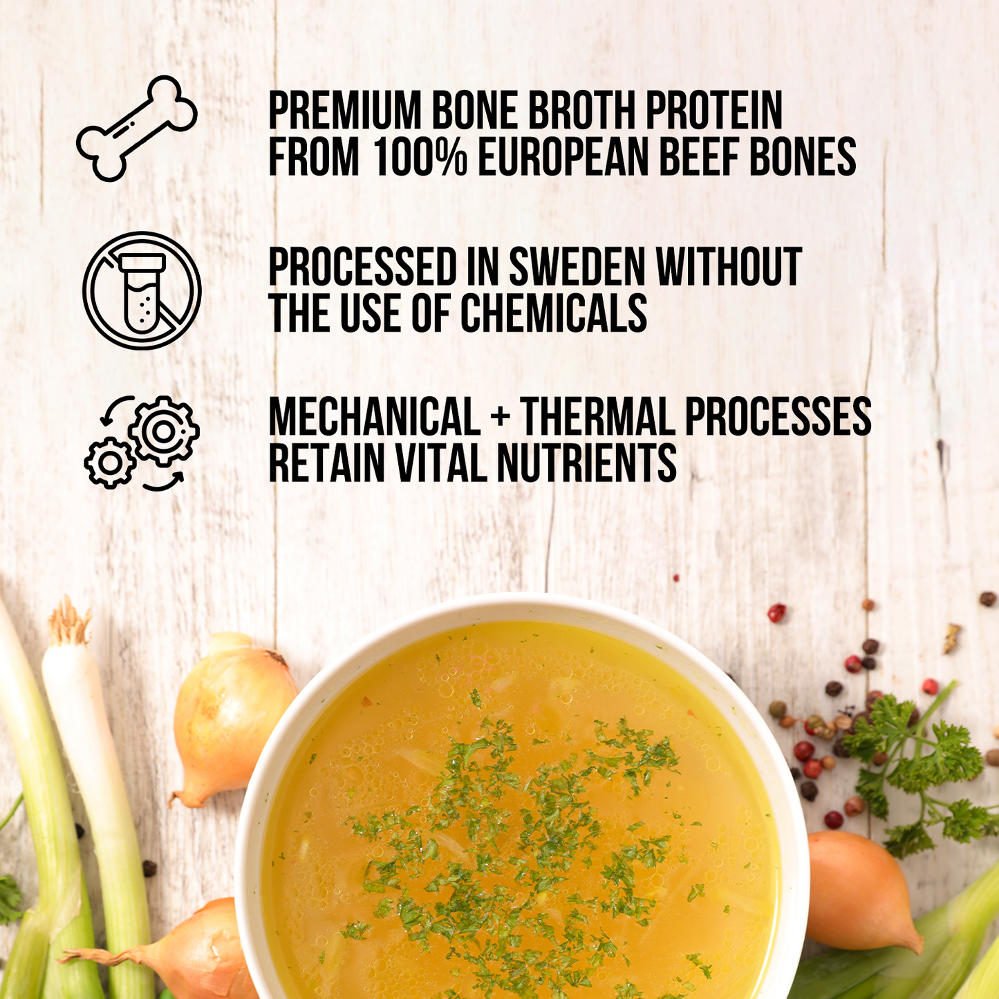 Bone Broth Protein Powder | Simple Shake Ready Formula