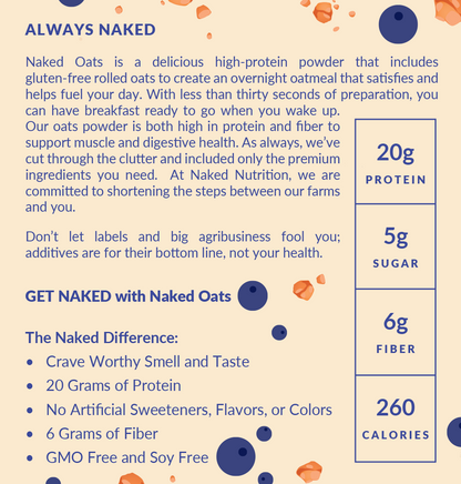 Blueberry Cobbler Protein Oats - Blueberry Cobbler | Simple Wellness Support