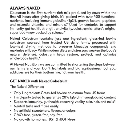 Grass-Fed Colostrum Powder - Colostrum Powder | Simple Shake Ready Formula