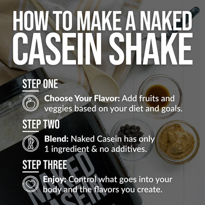 Micellar Casein Protein Powder - Unflavored | Overnight Muscle Recovery Support