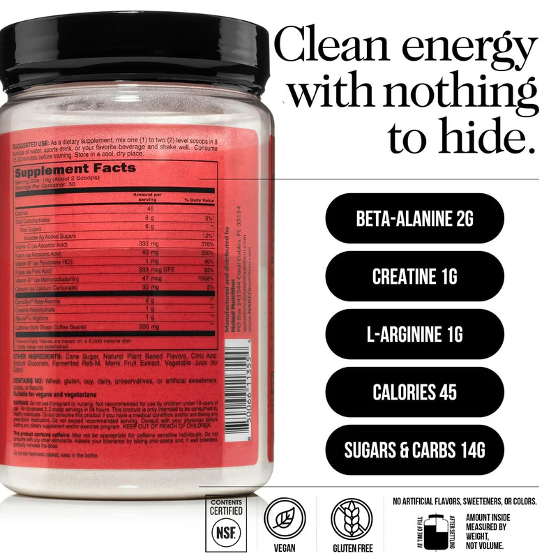 Cherry Lime Pre Workout Supplement - Cherry Lime | Workout Focus And Energy Formula