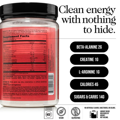 Cherry Lime Pre Workout Supplement - Cherry Lime | Workout Focus And Energy Formula