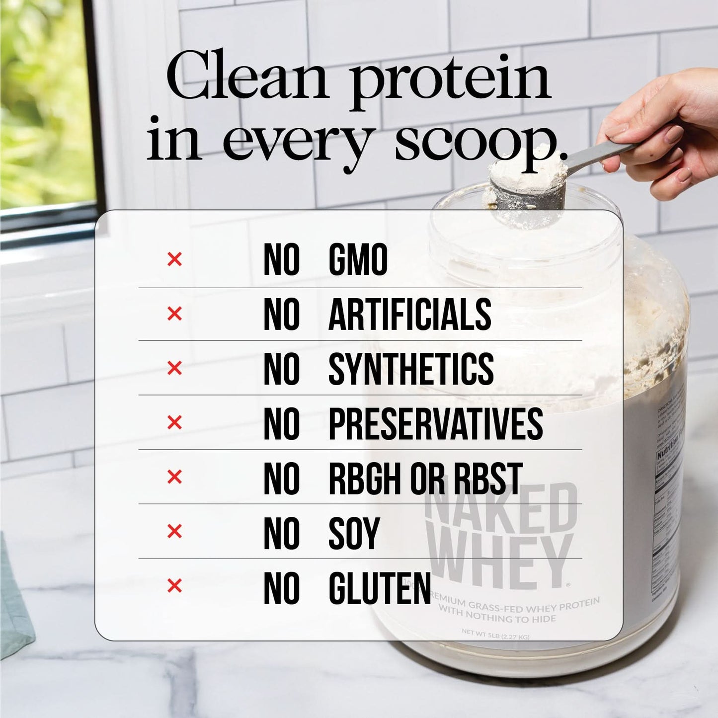 Vanilla Whey Protein Powder - Vanilla | Simple Grass Fed Nutrition