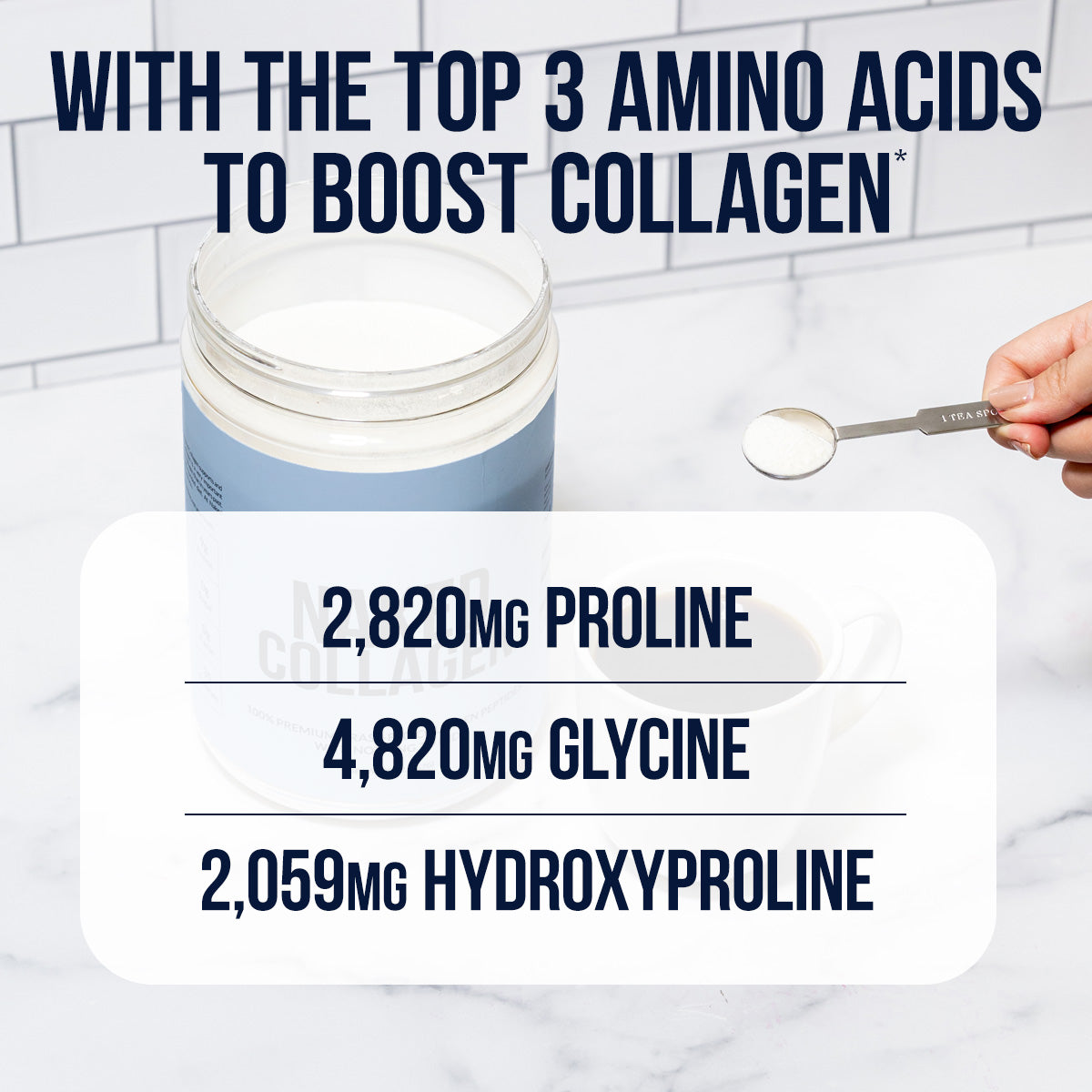 Chocolate Collagen Peptides with Hyaluronic Acid - Chocolate Advanced Collagen Peptides | Daily Beauty And Wellness Protein