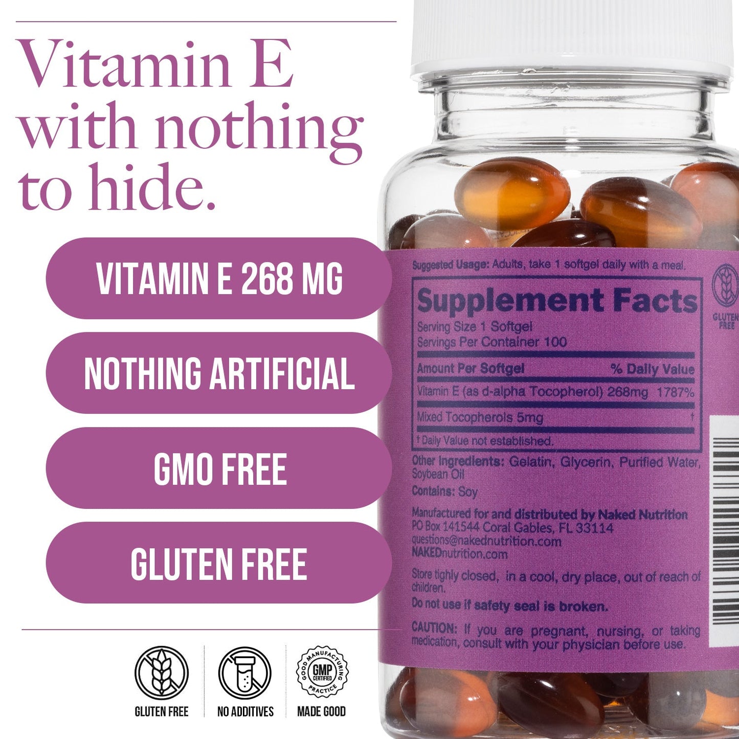 Daily Vitamin E Supplement - Vitamin E | Simple Wellness Support