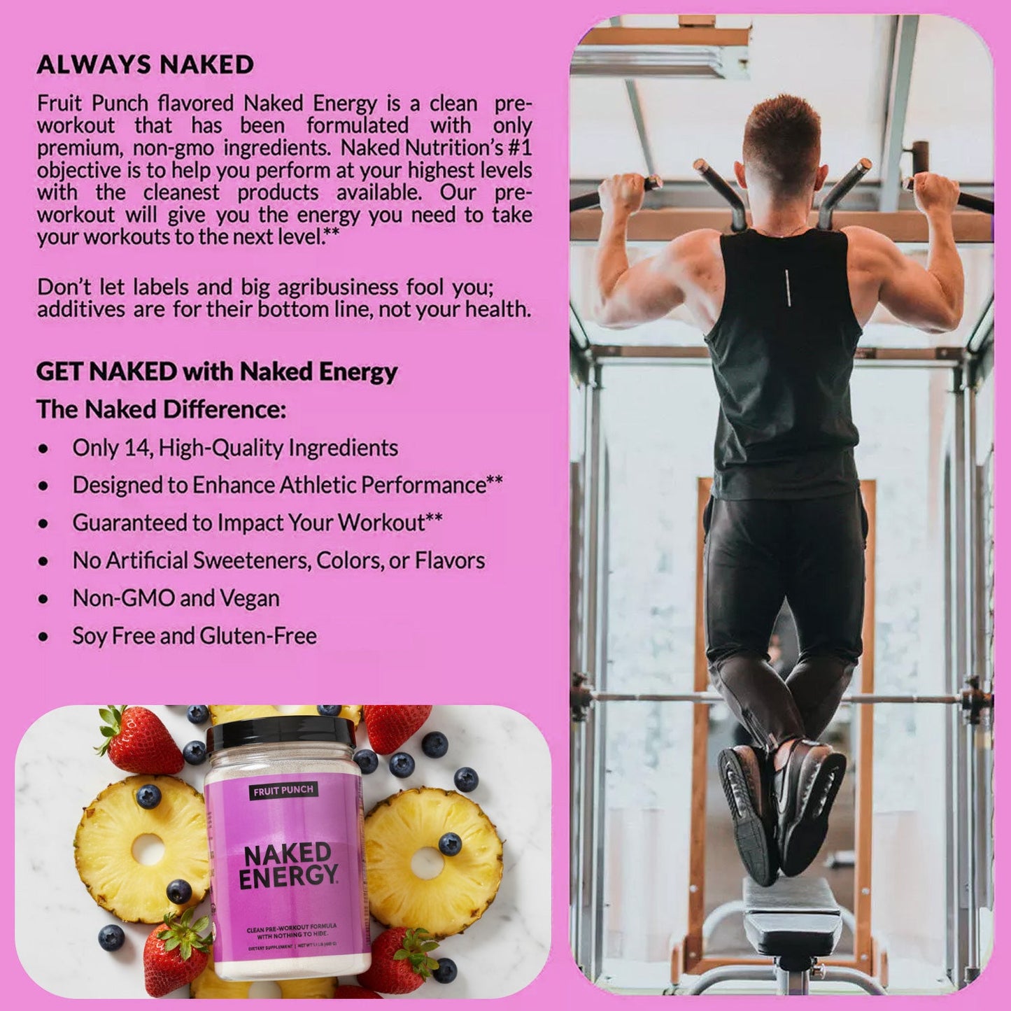 Fruit Punch Pre Workout Supplement - Fruit Punch | Workout Focus And Energy Formula