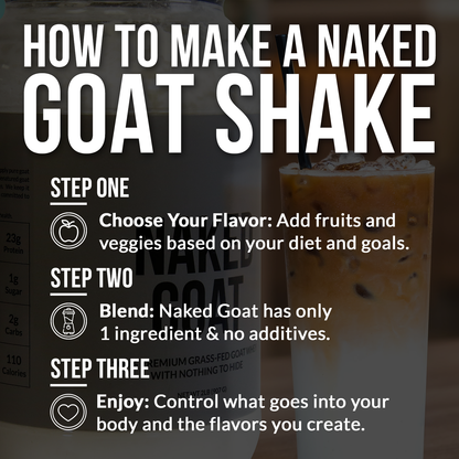 Goat Whey Protein Powder - Unflavored | Simple Grass Fed Nutrition
