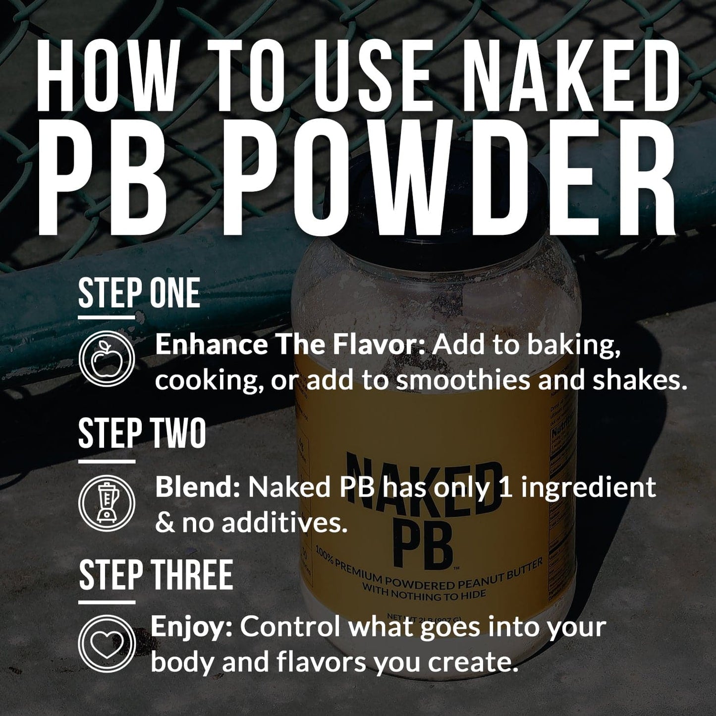 Powdered Peanut Butter - PB - 2 LB | Simple Shake Ready Formula