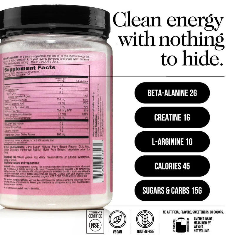 Strawberry Lemonade Pre Workout Supplement - Strawberry Lemonade | Workout Focus And Energy Formula