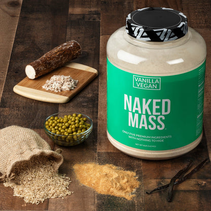 Vanilla Vegan Mass Gainer Supplement - Vanilla (Vegan) 12LB | Clean Weight Gain Formula