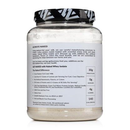 Vanilla Grass-Fed Whey Isolate Protein Powder - Vanilla | Simple Grass Fed Nutrition