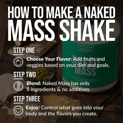 Vanilla Vegan Mass Gainer Supplement - Vanilla (Vegan) | Clean Weight Gain Formula