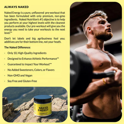 Pre Workout Supplement - Unflavored | Workout Focus And Energy Formula