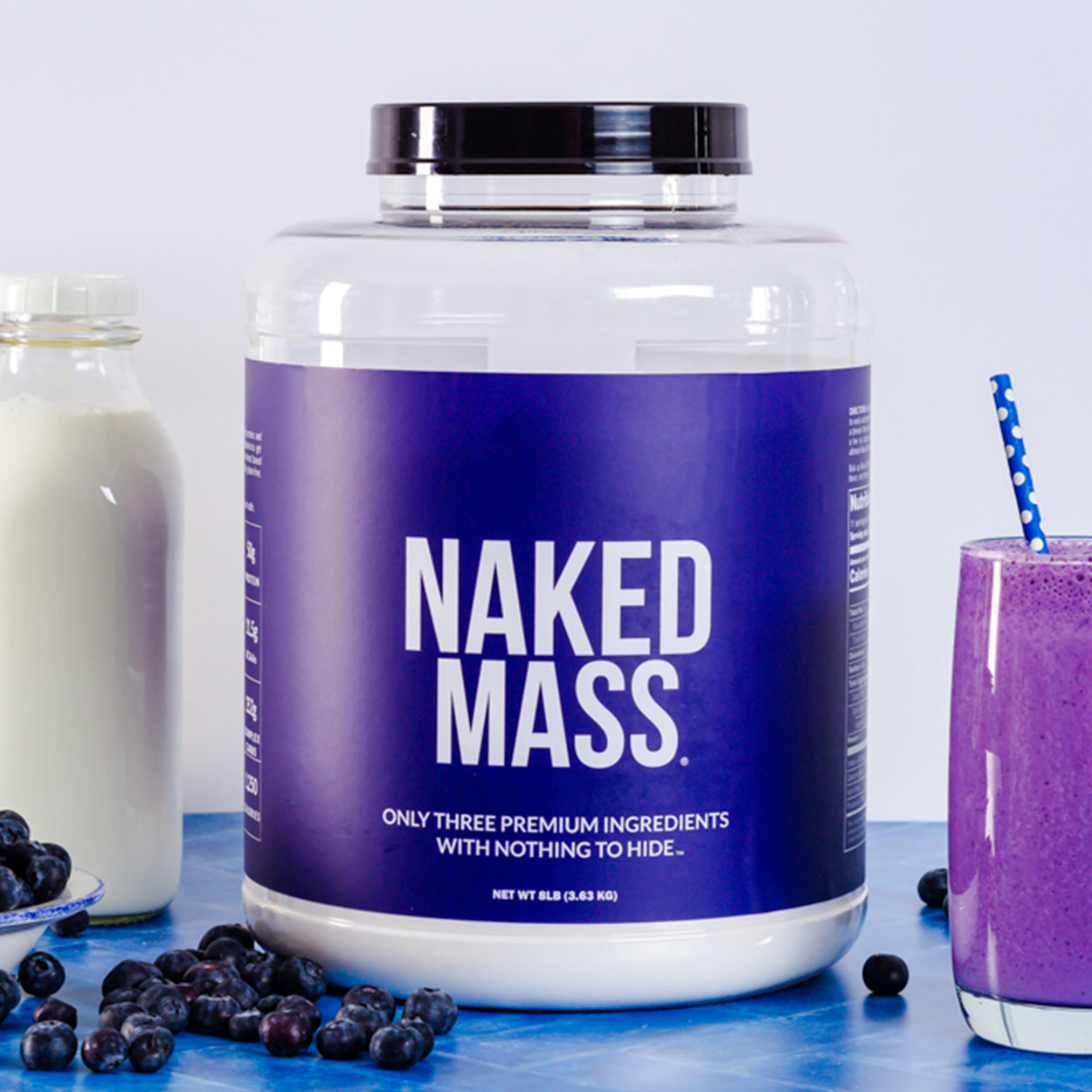 Chocolate Mass Gainer Protein Supplement - Chocolate 12LB | Clean Weight Gain Formula